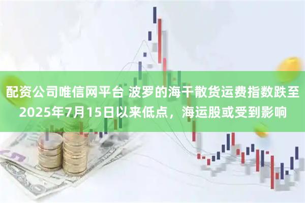 配资公司唯信网平台 波罗的海干散货运费指数跌至2025年7月15日以来低点，海运股或受到影响